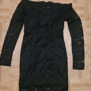 Black cocktail dress